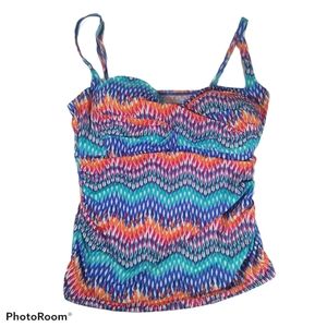 La Blanca tankini top size medium